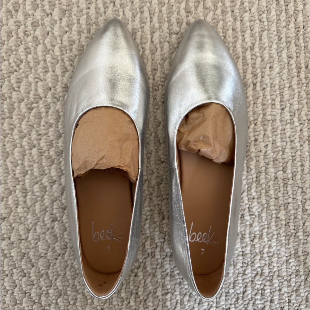 Beek Swiftlet Leather Ballet Slipper